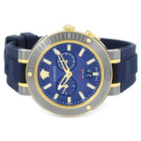  Shop Authentic Versace V Extreme Chronograph Blue & Gold Tone Dial Blue Rubber Strap Watch for Men - VCN010017 - Luxxuri