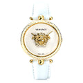  Shop Authentic Versace Palazzo Empire White Dial White Leather Strap Watch for Women - VCO040017 - Luxxuri