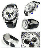  Shop Authentic Versace V-Ray Quartz Silver Dial Black Leather Strap Watch for Men - VDB010014 - Luxxuri