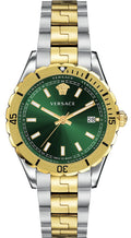  Shop Authentic Versace Hellenyium Quartz Green Dial Two Tone Steel Strap Watch For Men - VE3A00720 - Luxxuri