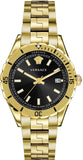  Shop Authentic Versace Hellenyium Quartz Black Dial Gold Steel Strap Watch For Men - VE3A00820 - Luxxuri