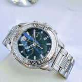  Shop Authentic Versace Greca Action Chronograph Quartz Green Dial Silver Steel Strap Watch for Men - VE3J00422 - Luxxuri