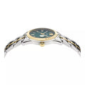  Shop Authentic Versace Greca Time Quartz Green Dial Two Tone Steel Strap Watch For Men - VE3K00422 - Luxxuri