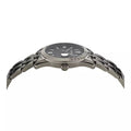 Versace Greca Time Quartz Black Dial Grey Steel Strap Watch for Men  - VE3K00622