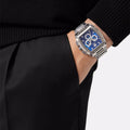  Shop Authentic Versace Dominus Chronograph Blue Dial Silver Steel Strap Watch For Men - VE6H00423 - Luxxuri