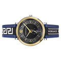  Shop Authentic Versace  V-Circle Black Dial Blue Leather Strap Watch for Men - VEBQ01419 - Luxxuri