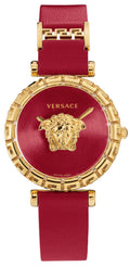  Shop Authentic Versace Palazzo Empire Greca Red Dial Red Leather Strap Watch for Women - VEDV00319 - Luxxuri