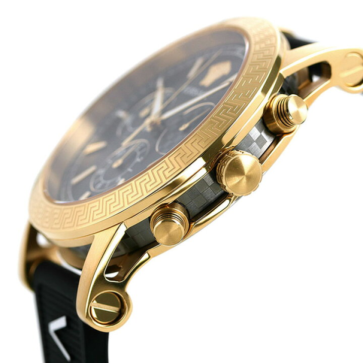  Shop Authentic Versace Sports Tech Chronograph Black Dial Black Rubber Strap Watch for Men - VELT00119 - Luxxuri