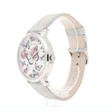  Shop Authentic Guess Sparkle Butterfly White Dial Silver Leather Strap Watch For Women - GW0008L1 - Luxxuri
