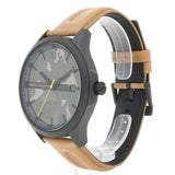 Shop Authentic Armani Exchange Hampton Chronograph Green Dial Brown Leather Strap Watch For Men - AX2412 - Luxxuri