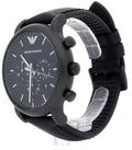  Shop Authentic Emporio Armani Luigi Chronohraph Black Dial Black Leather Strap Watch For Men - AR1970 - Luxxuri