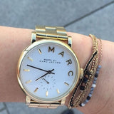  Shop Authentic Marc Jacobs Baker White Dial Gold Steel Strap Watch for Women - MBM3243 - Luxxuri