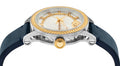  Shop Authentic Versace Viamond Quartz White Dial Blue Leather Strap Watch For Men - VEPO00120 - Luxxuri