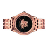  Shop Authentic Versace Palazzo Empire Black Dial Rose Gold Steel Strap Watch for Men - VERD00718 - Luxxuri