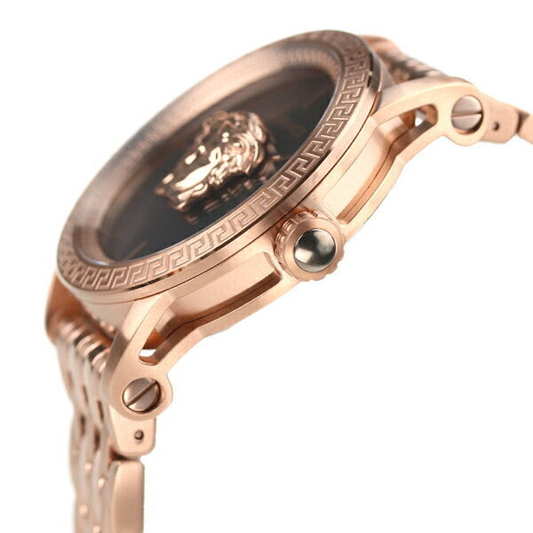  Shop Authentic Versace Palazzo Empire Black Dial Rose Gold Steel Strap Watch for Men - VERD00718 - Luxxuri