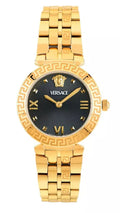  Shop Authentic Versace Daphnis Quartz Black Dial Gold Steel Strap Watch for Women - VEOCA0524 - Luxxuri