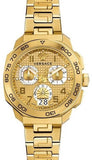  Shop Authentic Versace Dylos Chronograph Gold Dial Gold Steel Strap Watch for Men - VQC040015 - Luxxuri