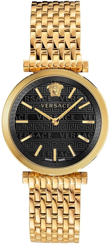  Shop Authentic Versace V-Twist Black Dial Gold Mesh Bracelet Watch for Women - VELS00819 - Luxxuri