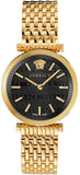  Shop Authentic Versace V-Twist Black Dial Gold Mesh Bracelet Watch for Women - VELS00819 - Luxxuri