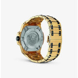  Shop Authentic Versace Chain Reaction Quartz Black Dial Two Tone Steel Strap Watch for Men - VEDY00619 - Luxxuri