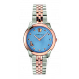  Shop Authentic Versace Audrey Quartz Blue Dial Two Tone Steel Strap Watch for Women - VELR00619 - Luxxuri
