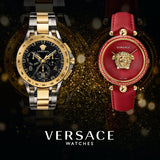  Shop Authentic Versace Virtus White Dial Red Leather Strap Watch for Women - VEHC00219 - Luxxuri