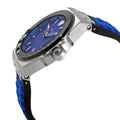  Shop Authentic Versace Chain Reaction Quartz Blue Dial Blue & Black Leather Strap Watch for Men - VEDY00119 - Luxxuri