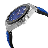  Shop Authentic Versace Chain Reaction Quartz Blue Dial Blue & Black Leather Strap Watch for Men - VEDY00119 - Luxxuri