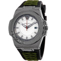  Shop Authentic Versace Chain Reaction Quartz White Dial Green Rubber Strap Watch for Men - VEDY00419 - Luxxuri