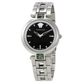  Shop Authentic Versace Crystal Gleam Guilloche  Black Dial Silver Steel Strap Watch for Women - VAN030016 - Luxxuri