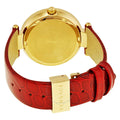  Shop Authentic Versace Crystal Gleam White Dial Red Leather Strap Watch For Women - VAN040016 - Luxxuri