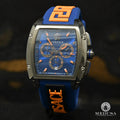 Shop Authentic Versace Iconic Dominus Chronograph Blue Dial Blue Rubber Strap Watch For Men - VE6H00323 - Luxxuri