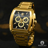  Shop Authentic Versace Dominus Chronograph Black Dial Gold Steel Strap Watch For Men - VE6H00523 - Luxxuri