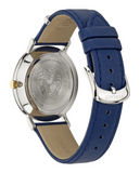  Shop Authentic Versace  V-Circle Black Dial Blue Leather Strap Watch for Men - VEBQ01419 - Luxxuri