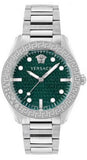  Shop Authentic Versace Greca Action Chronograph Quartz Green Dial Silver Steel Strap Watch for Men - VE3J00422 - Luxxuri