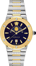  Shop Authentic Versace Greca Logo Moonphase Black Dial Two Tone Steel Strap Watch for Men - VE7G00223 - Luxxuri