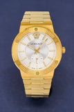  Shop Authentic Versace Greca Silver Dial Gold Steel Strap Watch for Men - VEVI00520 - Luxxuri