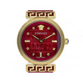  Shop Authentic Versace Greca Meander Red Dial Red Leather Strap Watch for Women - VELW00320 - Luxxuri