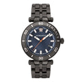 Versace Greca Sport Quartz Black Dial Black Steel Strap Watch For Men - VEZ300621