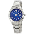  Shop Authentic Versace Hellenyium GMT Blue Dial Silver Steel Strap Watch for Men - V11010015 - Luxxuri