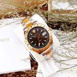  Shop Authentic Versace Hellenyium GMT Black Dial Two Tone Steel Strap Watch for Men - V11040015 - Luxxuri