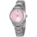  Shop Authentic Versace Hellenyium Pink Dial Silver Steel Strap Watch for Women - V12010015 - Luxxuri