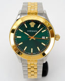  Shop Authentic Versace Hellenium Green Dial Two Tone Steel Strap Watch for Men - VEVK00620 - Luxxuri
