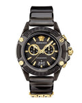 Shop Authentic Versace Icon Active Chronograph Black Dial Black Steel Strap Watch for Men - VEZ700421 - Luxxuri