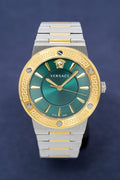  Shop Authentic Versace Greca Green Dial Silver Steel Strap Watch for Women - VEVH00720 - Luxxuri