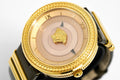  Shop Authentic Versace V Metal Icon Gold Dial Brown Strap Watch for Women - VLC130016 - Luxxuri