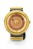  Shop Authentic Versace V Metal Icon Gold Dial Brown Strap Watch for Women - VLC130016 - Luxxuri