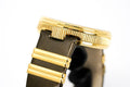  Shop Authentic Versace V Metal Icon Gold Dial Brown Strap Watch for Women - VLC130016 - Luxxuri