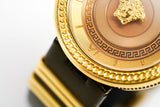  Shop Authentic Versace V Metal Icon Gold Dial Brown Strap Watch for Women - VLC130016 - Luxxuri