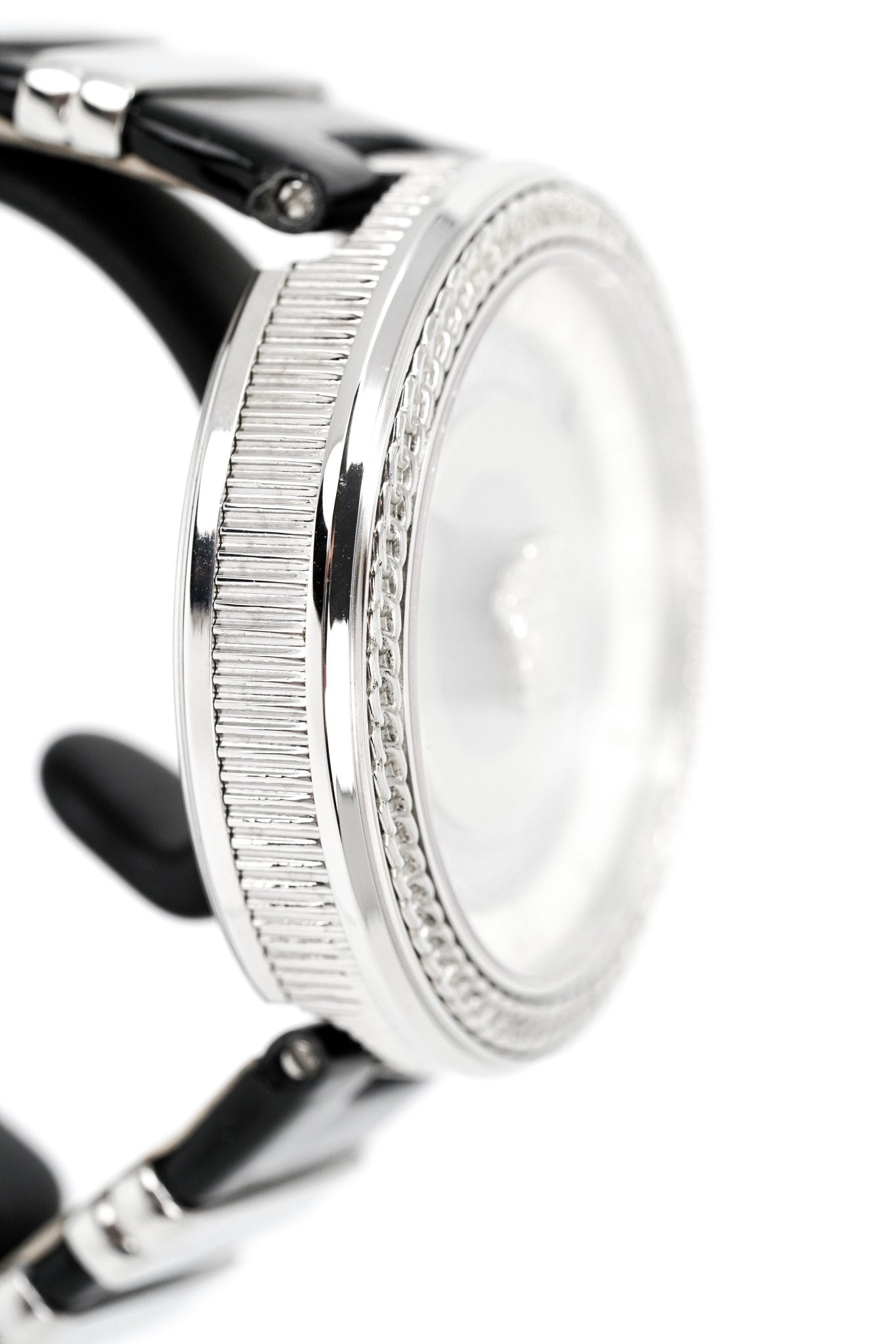  Shop Authentic Versace V Metal Icon Silver Dial Black & Silver Strap Watch for Women - VLC010014 - Luxxuri